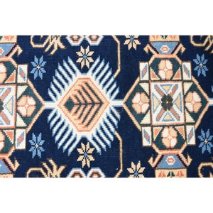 Alfombra Turca Kilim Vintage de Lana Ecológica de 17 x 31 pies con Base de Látex y Diseño de Patchwork Negro para Comedor - Exclusivo de Alibaba - Product Image 4