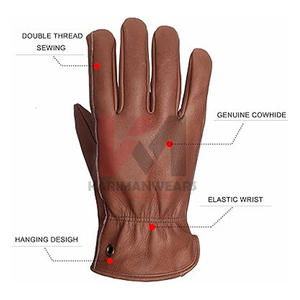 Guantes de Trabajo de Cuero Vacuno de Primera Calidad, Más Vendidos, con Características de Seguridad, Protección Térmica Superior, Construcción Duradera, Ajuste Resistente - Product Image 3