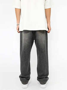 Pantalones Vaqueros Harem para Hombre, Lavado Medio, Cintura Alta, Ecológicos, Ligeros, de Mezclilla, Tejidos, con Logotipo Personalizado OEM, Estilo Otoñal - Product Image 3