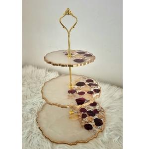 Pétalos de Rosa secos de calidad superior superfino, perla, utensilios de cocina de la mejor calidad, taza, servidor de pasteles, soporte de resina epoxi - Product Image 1