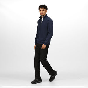 Custom High Quality <b>Men</b> Streetwear <b>Zip</b> Up High Neck Fleece Oversized Heavyweight <b>Half</b> Zipper <b>Sweatshirt</b> OEM service - Product Image 4