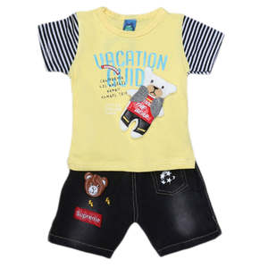 Traje de 2 Piezas para Bebé Recién Nacido - Amarillo - Product Image 1
