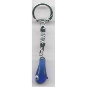 Porte-clés en verre 9X3 cm Evil Eyes - Product Image 1