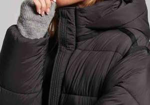 Veste matelassée imperméable chaude d'hiver 100% polyester avec broderie, manches longues, doublure en coton pour femmes - Product Image 4