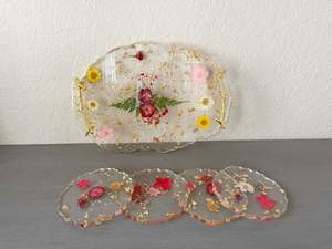 BANDEJA DE SERVICIO DE EPOXI DE RESINA PERSONALIZABLE SIN ESTILO Diseño rectangular para el hogar Restaurante Hotel Bandeja de resina - Product Image 5