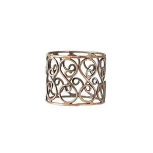 Classic Style Dinner Party Tableware Decoration Brass Napkin Ring Holder In Bronze Finishing For Luxurious Celebrations Usage - Product Image 1