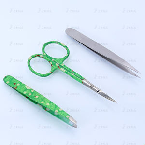 Pince à épiler d'extension de cils en acier japonais ensemble de pinces à sourcils personnalisées ensemble de pinces à cils de marque privée - Product Image 4