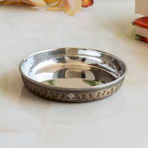 Assiettes Traditionnelles Chinoises en Laiton et Acier pour Riz, Vaisselle de Service pour Restaurants et Hôtels, Assiettes à Fruits et Steaks - Product Image 6