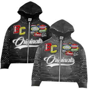 Sudaderas con capucha de algodón pesado 100% para hombre con impresión de logotipo personalizado, sudaderas de invierno - Product Image 1