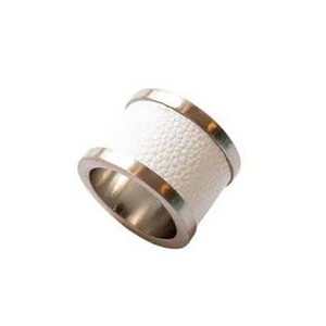 <b>Gold</b> Thick Round Embossed With Resin Design <b>Table</b> Decoration exquisite hotel Napkin ring designer royal look tableware set - Product Image 4