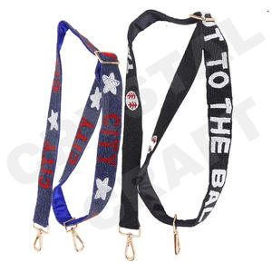 To The Bal personalizado oro blanco semilla cuentas bolsa correas 'Hook Em Horns' accesorio de moda correa de monedero con cuentas - Product Image 1