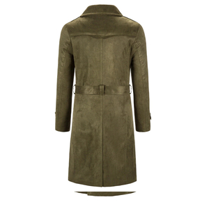 Blouson d'aviateur d'hiver coupe ajustée pour hommes Manteau de motard amovible en laine et cuir à col montant Nouveau design High Street wear - Product Image 5