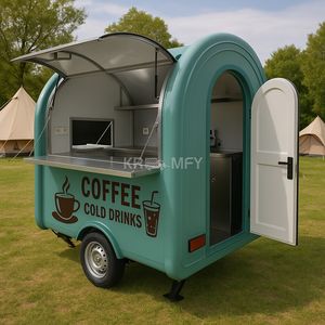 2025 <b>Cart</b> Towable Trailer For Sale Mobile Fast Food Truck - Product Image 1