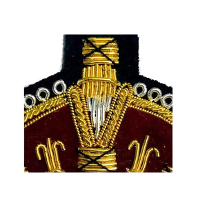 Trending Bullion Handmade Embroidery Fully Customized Blazer <b>Badge</b> High Quality Bullion Wire Blazer Uniforms <b>Badge</b> - Product Image 5