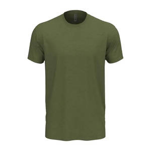 Siguiente nivel Heather CVC camiseta Casual cuello redondo Slim Fit camisetas Color sólido músculo camiseta - Product Image 3