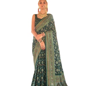 Dernier Designer Heavy Pure Soie Patola Imprimé Saree Par FabZone - Product Image 5
