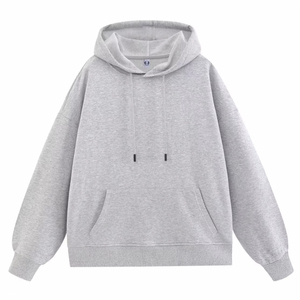 <b>Brown</b> Acid Wash Hoodie Kangaroo Pockets <b>Men</b> Pullover Oversized Cotton Polyester Fabric Vintage Streetwear Hoodies - Product Image 3