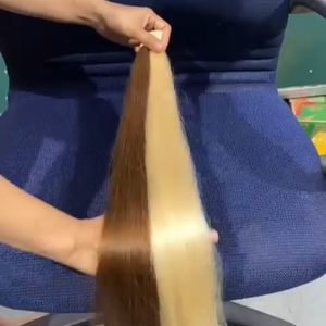 Precio al por mayor, paquetes de cabello humano virgen Remy 613 vietnamita liso natural para extensiones - Product Image 2