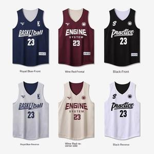 Conjunto de Camisetas de Baloncesto Personalizadas, Cómodas, de Secado Rápido, al por Mayor, en Stock, Diseño de Uniforme de Baloncesto para Hombre - Product Image 2