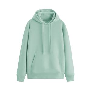 Échantillon gratuit OEM Ensemble pull à capuche oversize imprimé pour hommes, sweat-shirt noir à manches longues, vente en gros de polyester teint uni - Product Image 3