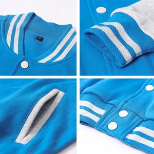 เสื้อแจ็กเก็ตเบสบอลของผู้ชายเสื้อแจ็กเก็ตปักโลโก้ดีไซน์ใหม่เลตเทอร์แมนมีขาตั้งหนังผ้าใบ - Product Image 2