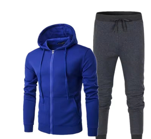 2025 Conjunto de sudadera simple y generoso para hombre y mujer Color sólido Slim Fitness fabricante de ropa deportiva en ZOHAN CREATIONS - Product Image 2