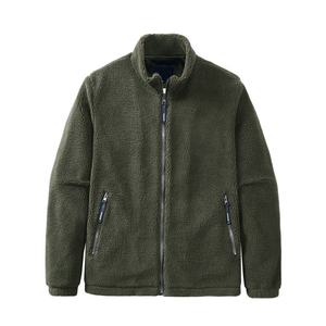 Hot Sale 100% Polyester Hiking Outdoor Outerwear Solid Color <b>Sherpa</b> Fleece <b>Jacket</b> <b>Men</b> - Product Image 4