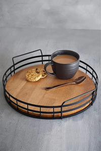 Wholesale Price Wooden Platter Serving <b>Tray</b> for Formal Dining for Serving Appetisers and <b>Snacks</b>-from India - Product Image 3
