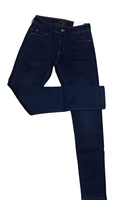 Jean décontracté et tendance pour femme, en tissu Oxford respirant et écologique, coupe ample, délavage effet usé, longueur complète, vente en gros