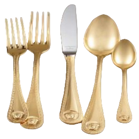 Juego de cubiertos de latón duradero y elegante disponible a precios asequibles para comidas informales y experiencias culinarias formales - Product Image 5