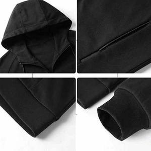 Conjuntos Deportivos de 2 Piezas para Hombre, Sudadera con Capucha Ligera y Ecológica, Pantalones Deportivos para Gimnasio, Algodón, Otoño, Entrenamiento, Venta al Por Mayor OEM - Product Image 5