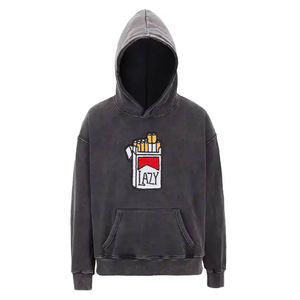 เสื้อฮู้ดซักแบบสวมหัวของผู้ชายเสื้อฮู้ดผ้าคอตตอนผ้าขนแกะ100% สำหรับฤดูหนาวเสื้อผ้าลำลองพิมพ์ลายสตรีทแวร์ที่ดีที่สุดตามสั่ง - Product Image 1