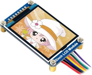 จอ LCD IPS 2นิ้วทั่วไปจอ2นิ้วความละเอียด240.320จอ2.0นิ้วตัวควบคุมแบบฝัง RGB 262K สีจอแสดงผล LED