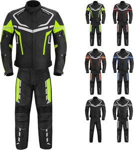 Traje de Motociclismo Unisex de Invierno, Chaqueta de Cuero Transpirable e Impermeable Cardura, Pantalones, Equipo de Protección para Motociclistas, Armadura con Certificación CE - Product Image 1