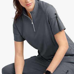 Chemise de travail confortable pour infirmières, uniquement en forme de V, vêtements d'hôpital, nécessite un design personnalisé, chemises d'infirmière en forme de V et à col rond - Product Image 5