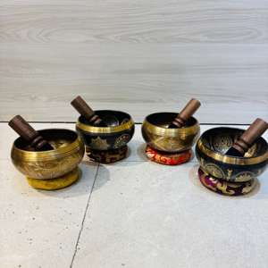 Artisanat en métal sur le thème du bouddhisme Thérapie sonore et bol chantant de guérison des chakras - Product Image 2