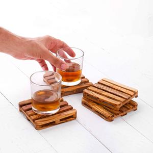 Posavasos de madera ecológicos para Bar y decoración del hogar Tipo de accesorio - Product Image 1
