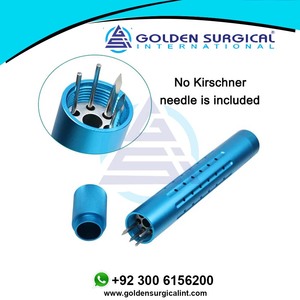 Caja de esterilización de desinfección de taladro AO Manual de acero inoxidable, contenedor de caja Kirschner para instrumentos quirúrgicos ortopédicos - Product Image 2