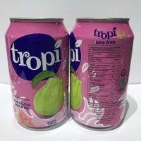 Vietnam's best verkochte 330ml roze guave puree sap drankje, Tropi merk, Tando drank, mango en sinaasappel smaken, magere variant, HACCP gecertificeerd