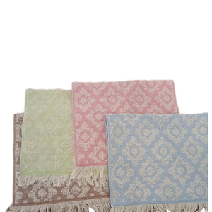 Lux turc fleur motif quatre pièces coton cuisine serviette main tissu coloré doux séchage bonne qualité usage quotidien essuyer - Product Image 1