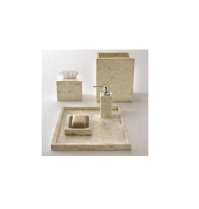 Luxury Bone Inlay <b>Bathroom</b> Set Best Quality Top Design Custom Handmade <b>Bathroom</b> Set Mother of Pearl <b>Bathroom</b> Set - Product Image 4