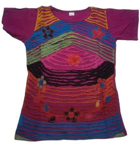 Tops imprimés de fleurs écologiques pour dames Design fantaisie Tops décontractés tricotés lisses ressemblant à des t-shirts directement d'Inde - Product Image 5