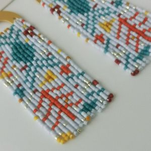 Bestone Customizable Pattern Coconut Tree Shape Pendant Bead Embroidery Beach Vacation Glass <b>Crystal</b> Lampwork Beads - Product Image 6