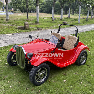 Obral mobil klasik elektrik merah Retro Mini mobil antik Mini mobil klasik transportasi khusus - Product Image 4