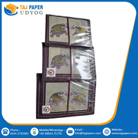 Nueva colección Cuaderno de papel hecho a mano Juego de papel moderno de tres cuadernos de notas de la India