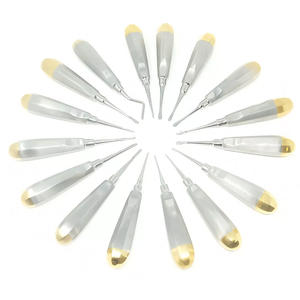 Set <b>of</b> 16pcs Assorted Dental Root Elevators Orthodontic Tooth <b>Surgical</b> Gold Stainless Steel <b>Basis</b> <b>Surgical</b> <b>Instruments</b> - Product Image 1
