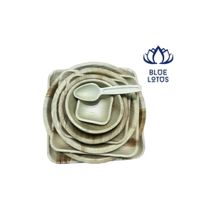 La plaque de feuille de palmier de haute qualité Areca est une vaisselle jetable écologique fabriquée au Vietnam. - Product Image 1