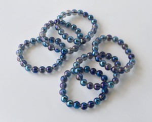Best Attractive Blue Color Aura Quartz Titanium <b>Healing</b> <b>Bracelet</b> 8mm <b>Bracelet</b> for Meditation Jewelry - Product Image 2