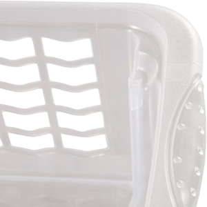 2x Cestino portaoggetti, Taglia S, 30 x 20 x 13 cm, Fritz, Trasparente neutro - Product Image 3