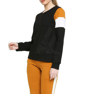 Sweat-shirts à manches longues pour femmes hautement personnalisés, décontractés, écologiques, tendance streetwear, logo frontal, 100% coton pour l'hiver - Product Image 2